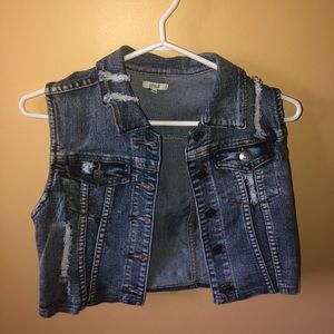 Kids jean vest